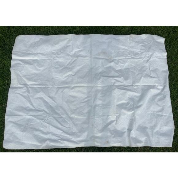 1970s Picnic Basket Food Themed Tablecloth Lattice Print BBQ Recipe Vinyl 70x50 - Picture 4 of 4